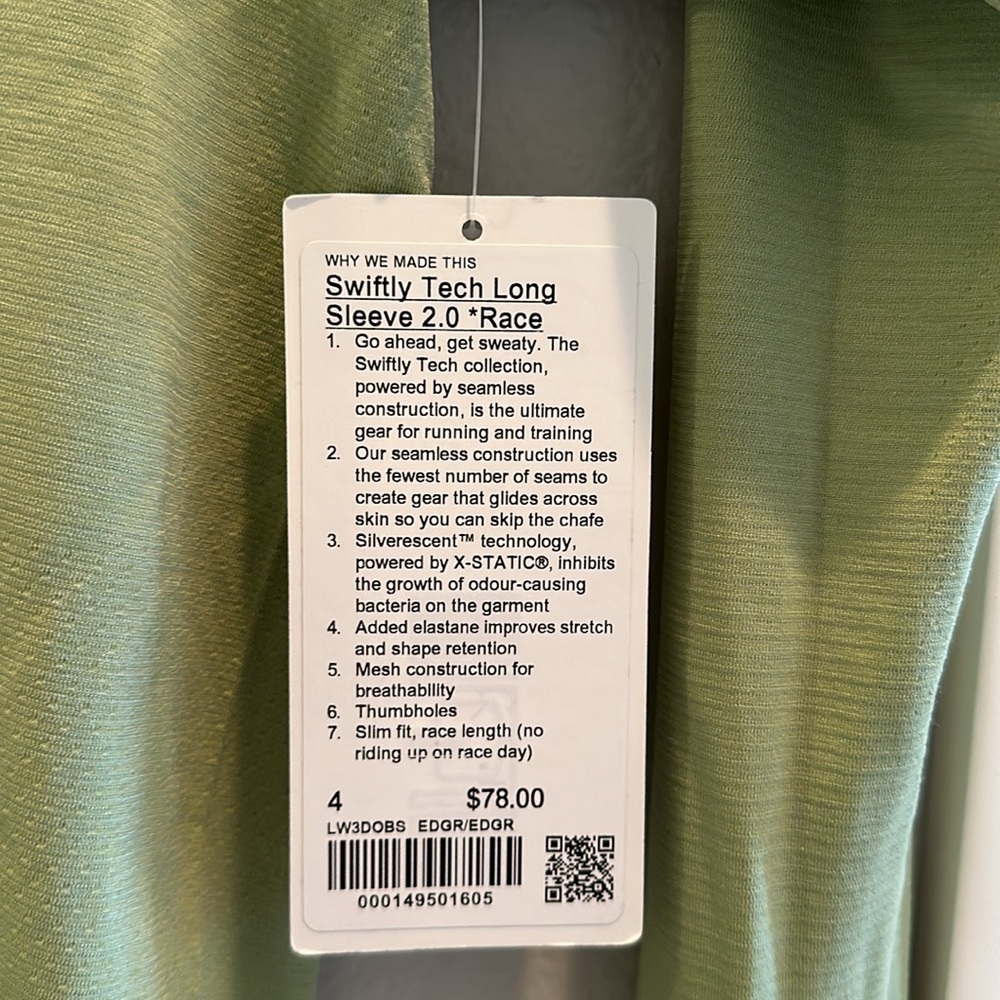 Swiftly Tech Long Sleeve Top from lululemon💚 - Picture 2 of 4